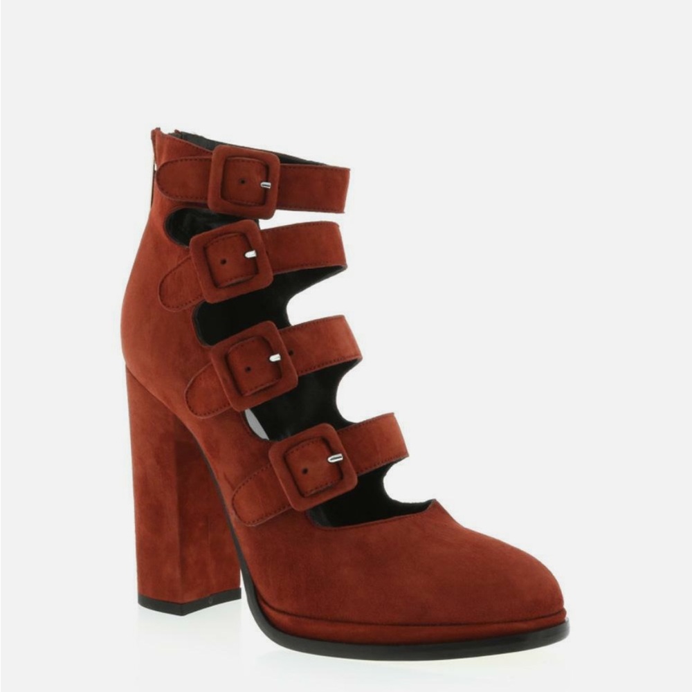 Gaimpaolo Viozzi 4 Buckle Platform Bootie